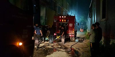 Tekstil fabrikasında yangın