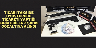 Ticari takside uyuşturucu ticareti yaptığı iddia edilen 3 şahıs gözaltına alındı