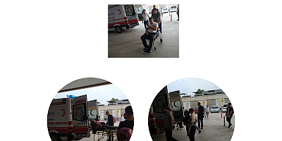 TIR MOTOSİKLETİ SIKIŞTIRDI AİLE ÖLÜMDEN DÖNDÜ