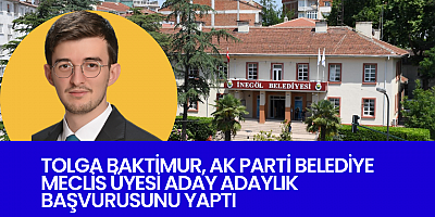 Tolga Baktimur, Ak Parti Belediye Meclis Üyesi Aday Adaylık başvurusunu yaptı