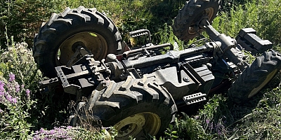 TRAKTÖRÜN ALTINDAN SAĞ ÇIKTI