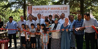 Turgutalp Mahallesi Koruluk Ve Dinlenme Alanı Törenle Açıldı.
