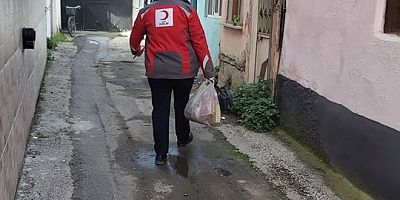 TÜRK KIZILAY İNEGÖL ŞUBESİ 1 HAFTADA 312 AİLEYE YARDIM GÖTÜRDÜ