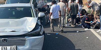 Ümitalan Rampasında karşısına geçen aileye otomobil çarptı : 1  Kişi Hayatını Kaybetti , 3 yaralı