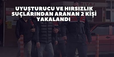 Uyuşturucu ve hırsızlık suçlarından aranan 2 kişi yakalandı 