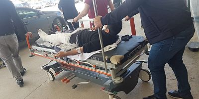 Üzerine paletlerin devrildiği işçi yaralandı