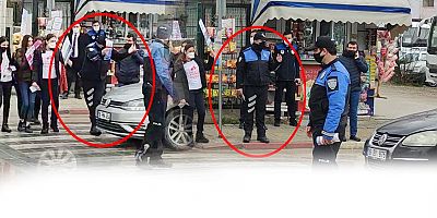 yaya geçidi uygulamasında az kalsın bir polis eziliyordu