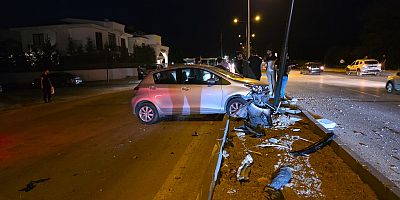 Yeni Açılan Kavşakta İlk Kaza
