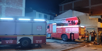 Yenice Mahallesi gece yarısı yangın korkuttu