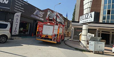 YENİCE MAHALLESİ’NDE İŞ YERİNDE KORKUTAN YANGIN