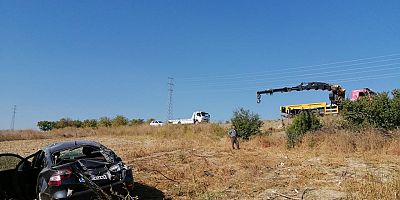 YENİŞEHİR YOLUNDA KAZA; 2 YARALI