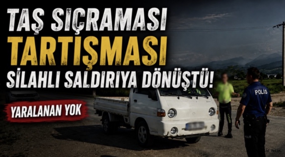 Taş sıçraması tartışması silahlı saldırıya dönüştü