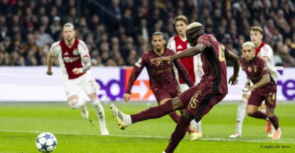 UEFA Şampiyonlar Lig: Ajax: 0 - Galatasaray: 3 (Mac sonucu)